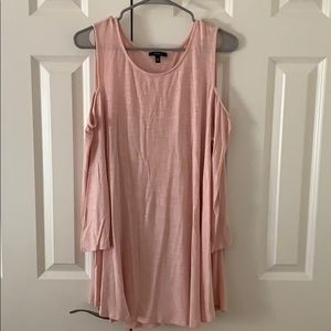 Light pink cold shoulder top